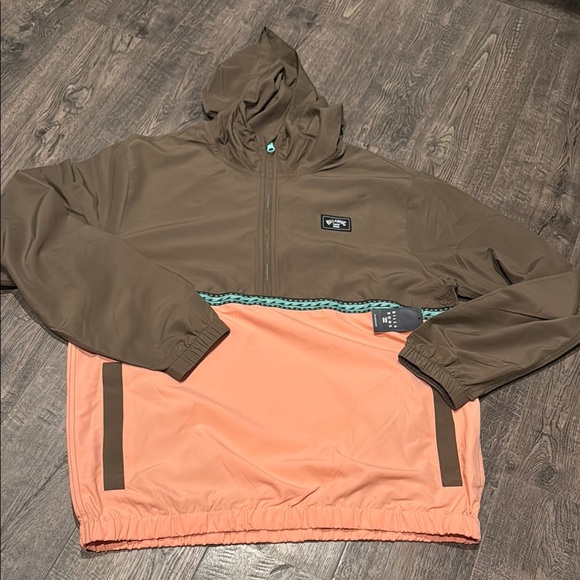 Billabong Rockies Water Repellent Hooded Anorak Mens Medium & Small New - Picture 2 of 6